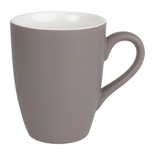 Olympia Matt Pastel Mug Grey 340ml (Pack of 6) Olympia Matt Pastel Mug Grey 340ml (Pack of 6)