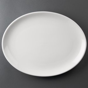 Athena Hotelware Shallow Plate 305x241 mm, Oval, (Pack of 6)