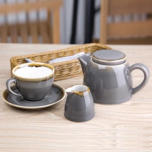 Olympia Kiln Grey Cappuccino Cup 230 ml, Kiln (Pack of 6) Olympia Kiln Grey Cappuccino Cup 230 ml, Kiln (Pack of 6)