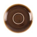 Olympia Kiln Brown Cappuccino Saucer ø 142 mm, Kiln (Pack of 6)