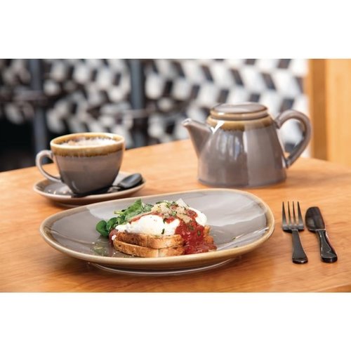 Olympia Kiln Spodek do cappuccino szary ø 140 mm, Kiln (6 szt.) Olympia Kiln Spodek do cappuccino szary ø 140 mm, Kiln (6 szt.)