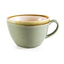 Olympia Kiln Green Cappuccino Cup 340 ml, Kiln (Pack of 6)