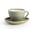 Olympia Kiln Green Cappuccino Cup 340 ml, Kiln (Pack of 6)