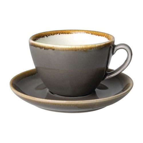 Olympia Kiln Grey Cappuccino Saucer ø 160 mm, Kiln (Pack of 6) Olympia Kiln Grey Cappuccino Saucer ø 160 mm, Kiln (Pack of 6)
