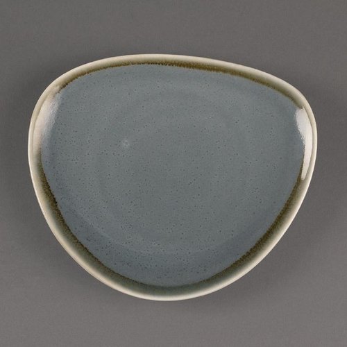 Olympia Kiln Talerz płytki, Ø165 mm, trójkątny, Kiln, niebieski (6 szt.)