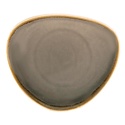 Olympia Kiln Shallow Plate, Ø165 mm, Triangular, Kiln, Grey (Pack of 6)