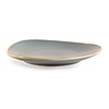 Olympia Kiln Shallow Plate, Ø230 mm, Triangular, Kiln, Blue (Pack of 6)