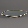 Olympia Kiln Shallow Plate, Ø230 mm, Triangular, Kiln, Blue (Pack of 6)