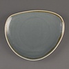 Olympia Kiln Shallow Plate, Ø230 mm, Triangular, Kiln, Blue (Pack of 6)