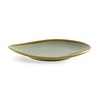 Olympia Kiln Shallow Plate, Ø230 mm, Triangular, Kiln, Moss (Pack of 6)