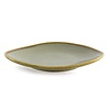 Olympia Kiln Shallow Plate, Ø280 mm, Triangular, Kiln, Moss (Pack of 4)