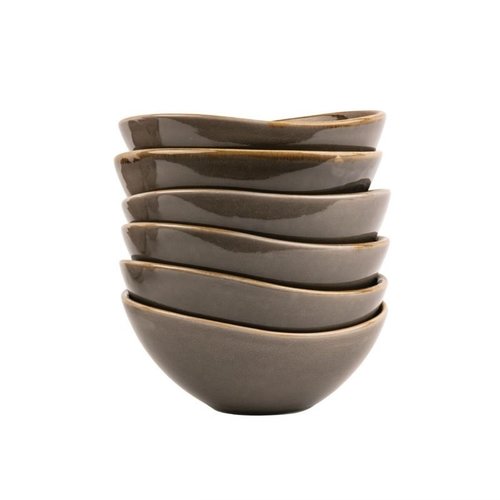 Olympia Kiln Kiln Bowl Smoke 215mm (Pack of 4) Olympia Kiln Kiln Bowl Smoke 215mm (Pack of 4)