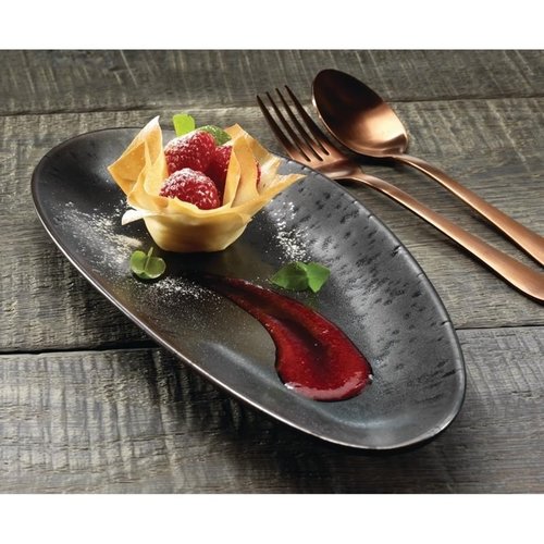 Olympia Shallow Melamine Plate 357x172 mm, Irregular, Fusion (Pack of 4)