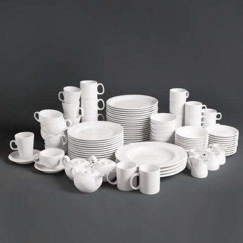 Olympia White Cappuccino Cup 284 ml, Whiteware (Pack of 12) Olympia White Cappuccino Cup 284 ml, Whiteware (Pack of 12)