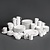 Olympia White Cappuccino Cup 284 ml, Whiteware (Pack of 12)