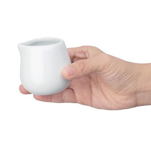 Olympia Whiteware Compact Jugs 85ml (Pack of 12) Olympia Whiteware Compact Jugs 85ml (Pack of 12)