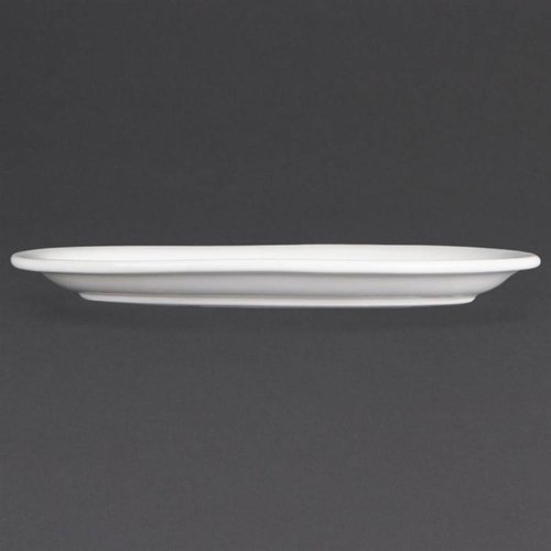 Olympia Whiteware Oval Platters 250mm (Pack of 6)