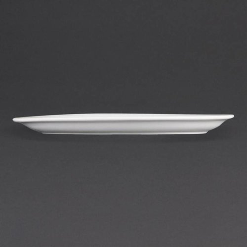 Olympia Whiteware Oval Platters 250mm (Pack of 6)