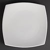 Olympia Shallow Plate 240 mm, Square, Whiteware (Pack of 12)