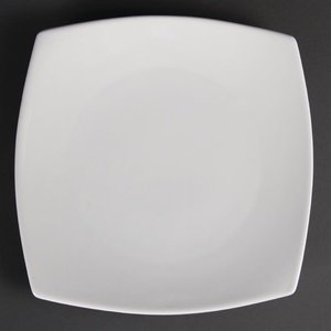 Olympia Shallow Plate 240 mm, Square, Whiteware (Pack of 12) Olympia Shallow Plate 240 mm, Square, Whiteware (Pack of 12)