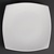 Olympia Shallow Plate 240 mm, Square, Whiteware (Pack of 12)