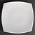 Olympia Shallow Plate 305 mm, Square, Whiteware (Pack of 6)