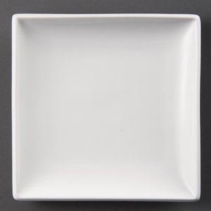 Olympia Shallow Plate 180 mm, Square, Whiteware (Pack of 12) Olympia Shallow Plate 180 mm, Square, Whiteware (Pack of 12)
