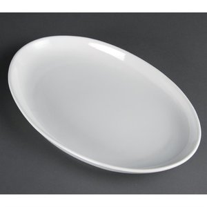 Olympia French Deep Oval Plates 365mm (Pack of 2) Olympia French Deep Oval Plates 365mm (Pack of 2)
