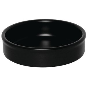 Olympia Mediterranean Stackable Dishes Black 134mm (Pack of 6) Olympia Mediterranean Stackable Dishes Black 134mm (Pack of 6)