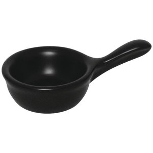 Olympia Mediterranean Pan Shape Miniature Bowls Black 115 x 68mm (Pack of 12) Olympia Mediterranean Pan Shape Miniature Bowls Black 115 x 68mm (Pack of 12)