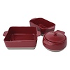 Olympia Red And Taupe Ceramic Roasting Dish 4.2Ltr