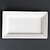 Lumina Fine China Talerz płytki, 255x150 mm, prostokątny, (4 szt.)