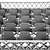 Vogue Gray Dishwasher Glasses Basket 25 compartments / 500 x 500 x 100 mm