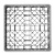 Vogue Gray Dishwasher Glasses Basket 25 compartments / 500 x 500 x 100 mm