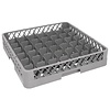 Vogue Kosz do zmywarki na szkło 49 przegród / 500 x 500 x 100 mm, szary