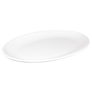 Kristallon Shallow Melamine Plate, Ø305 mm, Oval, Melamine (Pack of 12)