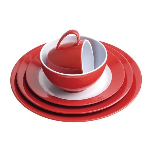 Kristallon Shallow Melamine Plate, Ø260 mm, Gala (Pack of 6) Kristallon Shallow Melamine Plate, Ø260 mm, Gala (Pack of 6)