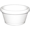 Kristallon Melamine Fluted Ramekins White 89mm (Pack of 12) Kristallon Melamine Fluted Ramekins White 89mm (Pack of 12)