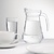 Olympia Glass Jug 1 L (Pack of 6)