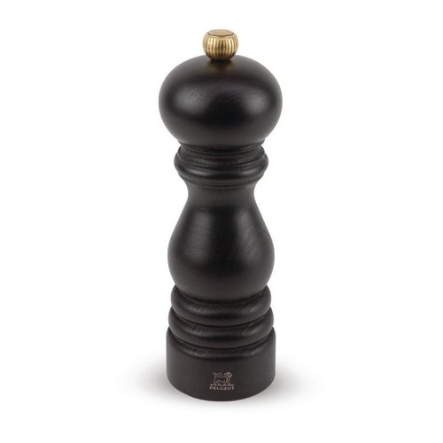 PEUGEOT Wooden Pepper Mill 180 mm, Dark Bronze