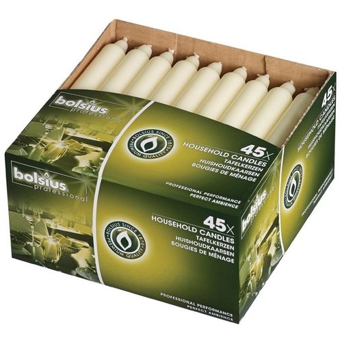 Bolsius Ivory Bistro 7inch Candles (Pack of 45) Bolsius Ivory Bistro 7inch Candles (Pack of 45)