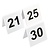 XXLselect Tabliczki z numerami | (21-30)