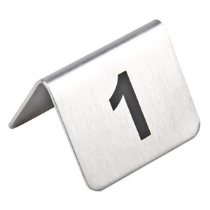 Olympia Stainless Steel Table Numbers 11-20 (Pack of 10)