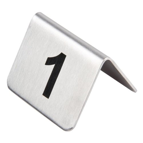 Olympia Stainless Steel Table Numbers 21-30 (Pack of 10) Olympia Stainless Steel Table Numbers 21-30 (Pack of 10)
