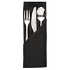 Mitre Comfort Occasions Polyester Napkins Black (Pack of 10) Mitre Comfort Occasions Polyester Napkins Black (Pack of 10)