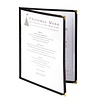Olympia Four Page American Style Menu Cover A4 Black Olympia Four Page American Style Menu Cover A4 Black