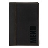 Securit Contemporary Menu Cover Black A5