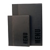 Securit Contemporary Menu Cover Black A5