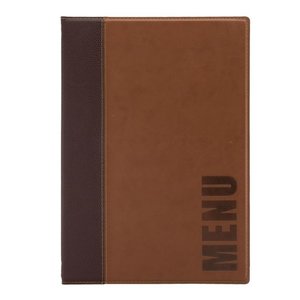 Securit Contemporary Menu Cover Tan A4 Securit Contemporary Menu Cover Tan A4