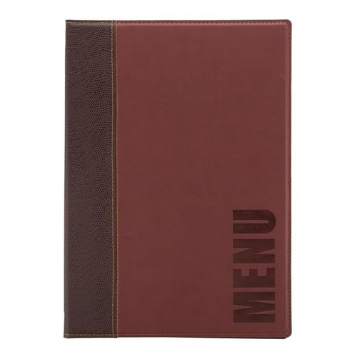 Securit Contemporary Menu Cover Bordeaux A4 Securit Contemporary Menu Cover Bordeaux A4